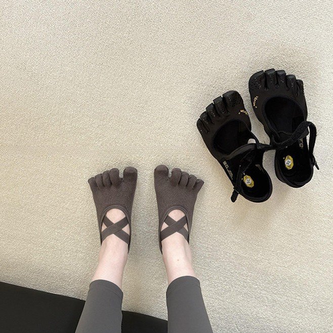 Meias de Yoga Femininas com Ti - Medias Para Pilates Y Yoga avaliação e preço
